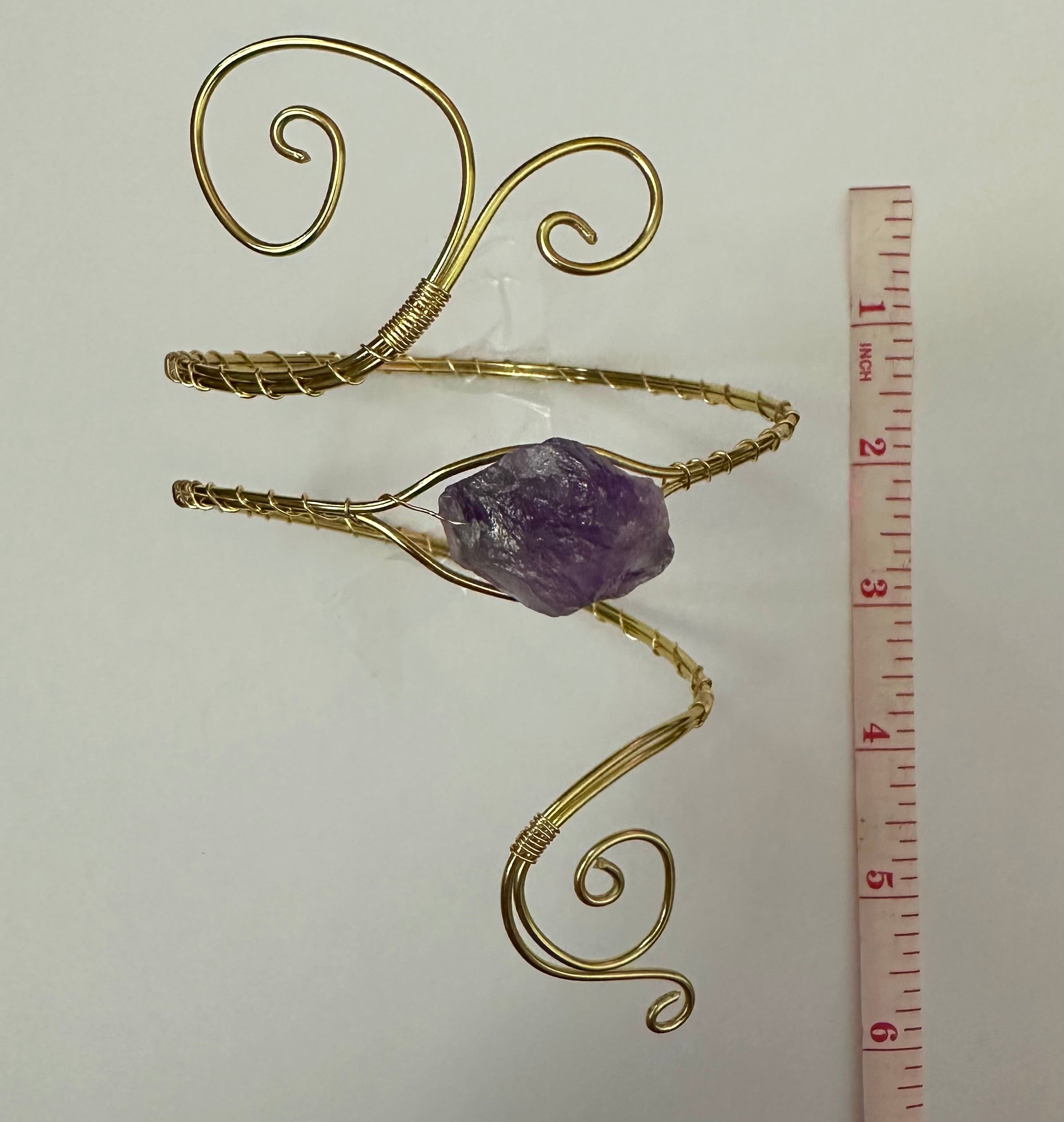 amethyst arm cuff