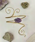 amethyst arm cuff