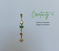 Mix stone belly ring