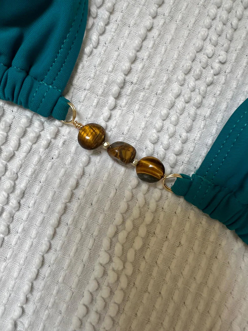 Teal Tigers eye Bikini set