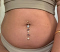 Amethyst belly ring