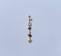 Tigers eye belly ring